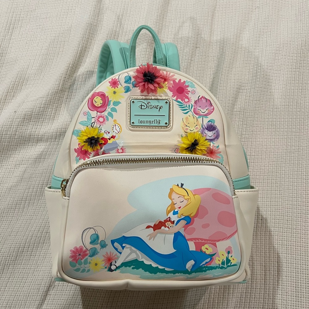 Disney Alice in wonderland loungefly backpack